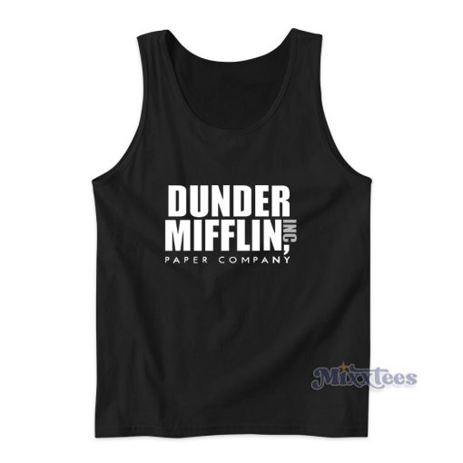 Dunder Mifflin Logo Tank Top for Unisex