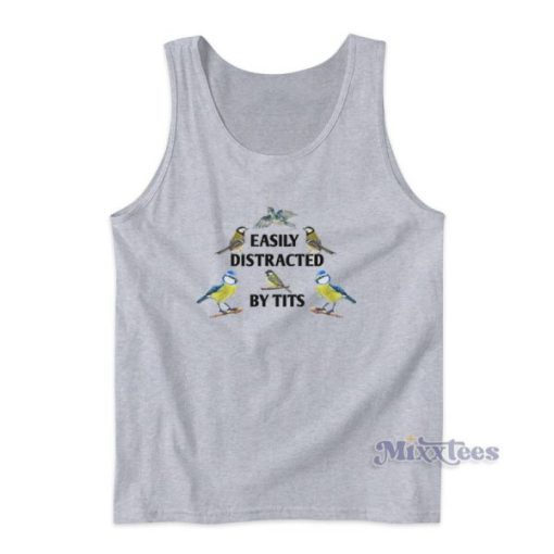 Easily Distracted By Tits Softstyle Tank Top for Unisex