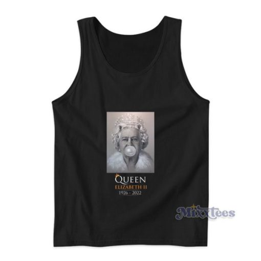 Elizabeth Bubblegum Queen Elizabeth II 1926-2022 Tank Top