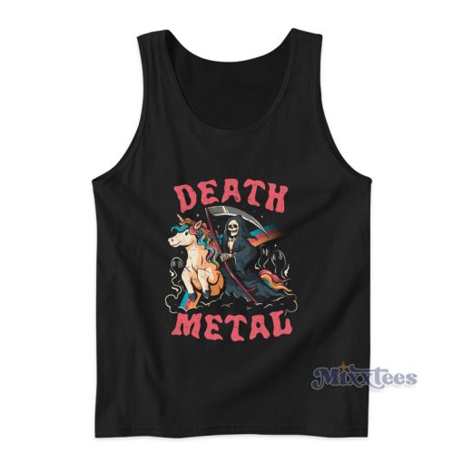 Evil Skull Unicorn Death Metal Tank Top