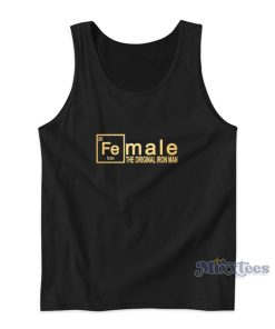 Female The Original Iron Man Gold Tank Top Female The Original Iron Man Gold Tank Top