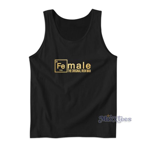 Female The Original Iron Man Gold Tank Top