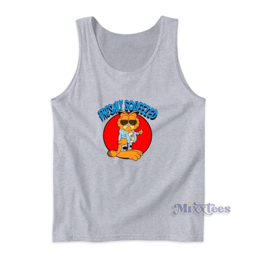 Garfield Freshly Squeezed Parody Cartoons Tank Top