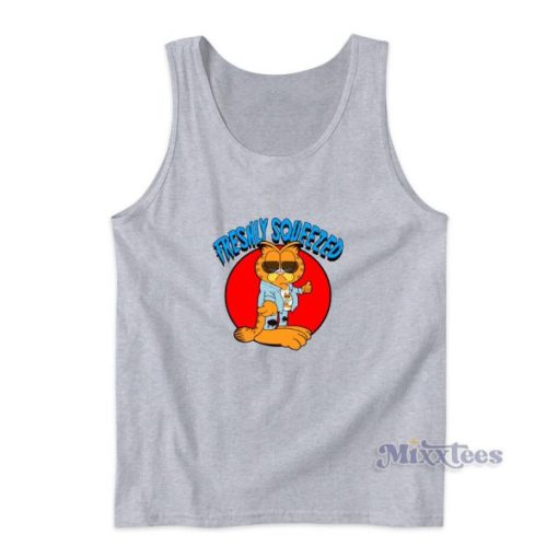 Garfield Freshly Squeezed Parody Cartoons Tank Top