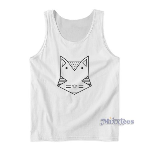 Geo Cat Youth Short Sleeve Tank Top