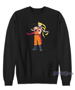 Goku and Sailor Moon Active Sweatshirt For Unisex Goku and Sailor Moon Active Sweatshirt For Unisex