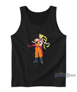 Goku and Sailor Moon Active Tank Top For Unisex Goku and Sailor Moon Active Tank Top For Unisex