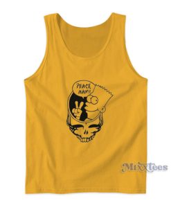Grateful Dead Skull And Bart Simpson Tank Top