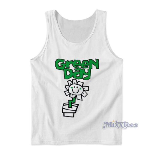 Green Day Kerplunk Flower Pot Tank Top