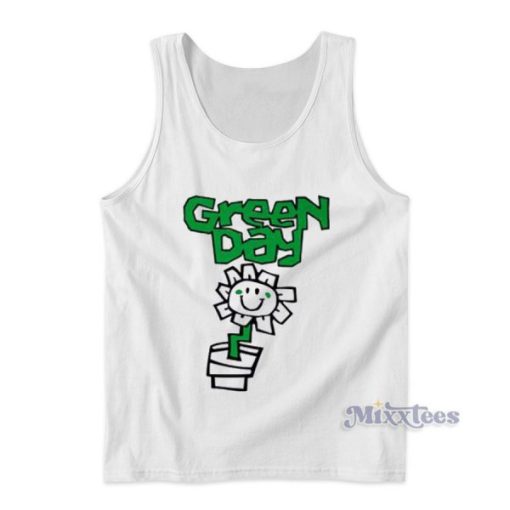 Green Day Kerplunk Flower Pot Tank Top