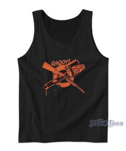 Groovy Chainsaw And Shotgun Tank Top For Unisex