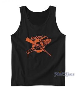 Groovy Chainsaw And Shotgun Tank Top For Unisex