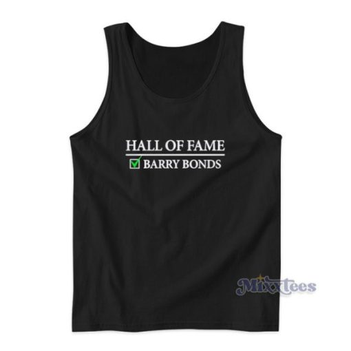 Hall Of Fame Barry Bonds Tank Top For Unisex