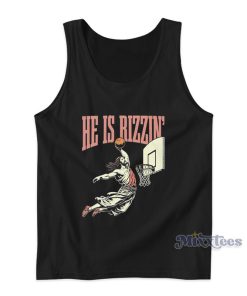 He Is Rizzin Jesus Basketball Tank Top
