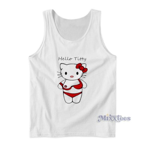 Hello Kitty Funny Hello Kitty Tank Top For Unisex