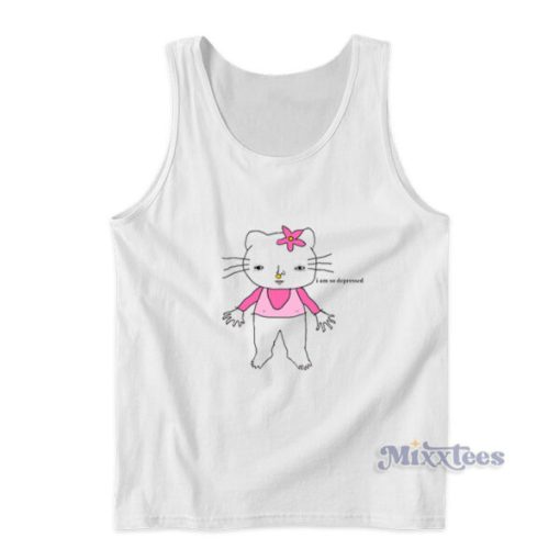 Hello Kitty I Am So Depressed Tank Top