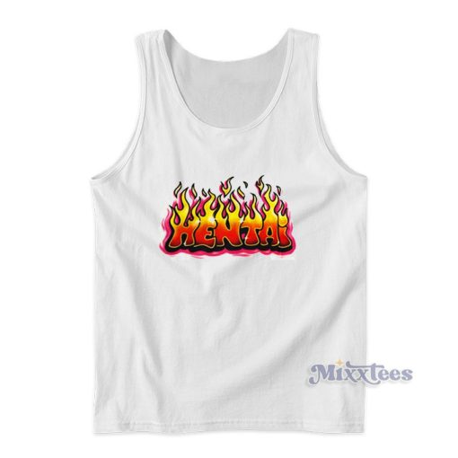 Hentai Flame Tank Top For Unisex