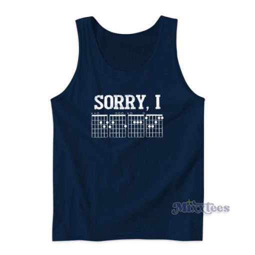 Hidden Message Guitar Chords Tank Top for Unisex