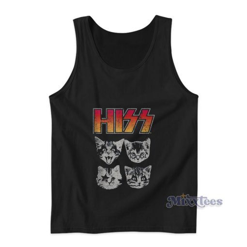 Hiss Cats Funny Tank Top For Unisex