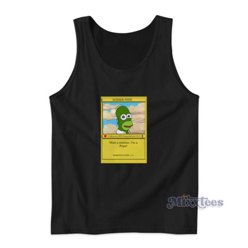 Homer Pepe Trading Card Tank Top For Unisex