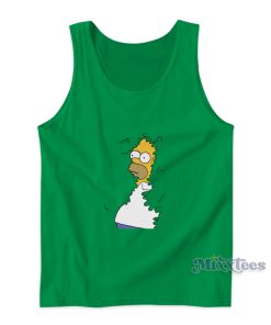 Homer Simpson Backs Into The Bushes Tank Top Homer Simpson Backs Into The Bushes Tank Top