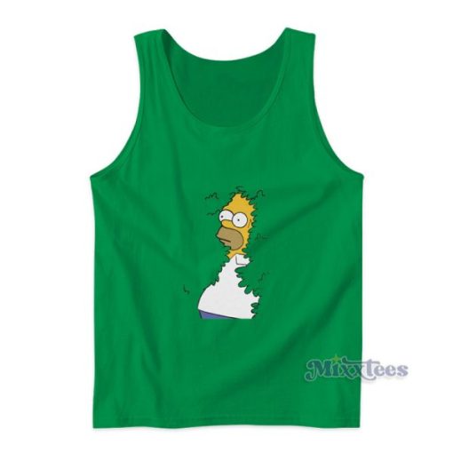 Homer Simpson Backs Into The Bushes Tank Top