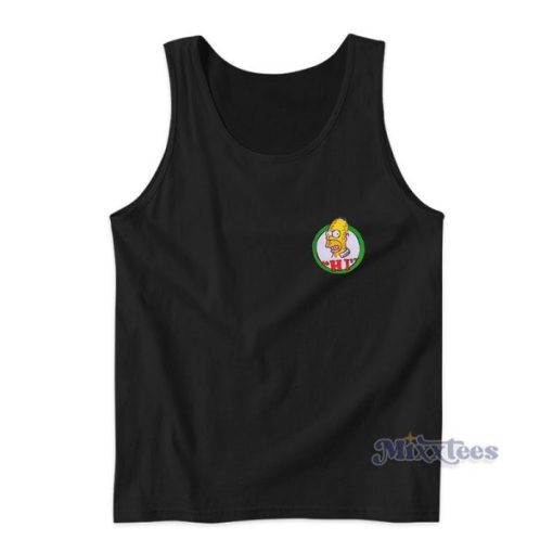 Homer Simpson Corporate Logo Tank Top For Unisex