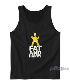 Homer Simpsons Fat And Happy Tank Top For Unisex