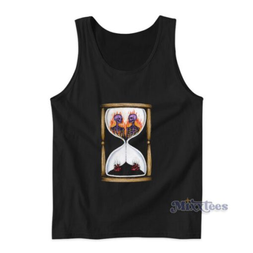 Hourglass Skeleton Skull From Twin Flames To Ashes Tank Top