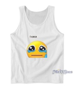I Caca Emoji Sad Tank Top For Unisex