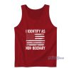 I Identify As Non Bidenary American Flag Tank Top