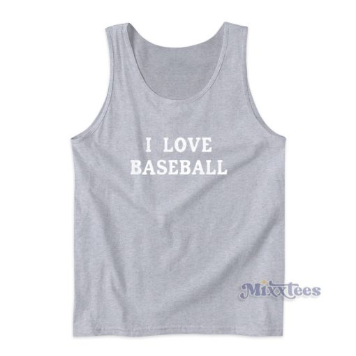 I Love Baseball Tank Top for Unisex