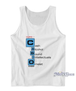 I Love Cash Alcohol Sound Intellectuals Omelety Tank Top For Unisex