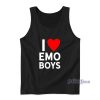 I Love Emo Boys Tank Top For Unisex