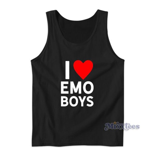 I Love Emo Boys Tank Top For Unisex