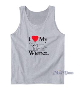 I Love My Wiener Dachshund Dog Tank Top For Unisex