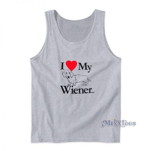 I Love My Wiener Dachshund Dog Tank Top For Unisex