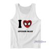 I Love Spider Man Tank Top For Unisex