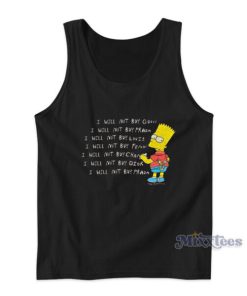 I Will Not Buy Bart Simpson Mega Yacht Tank Top