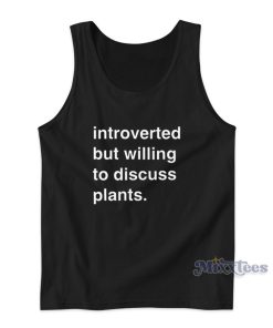 Introverted But Willing to Discuss Cars Tank Top for Unisex Introverted But Willing to Discuss Cars Tank Top for Unisex