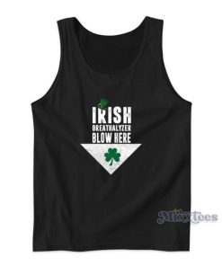 Irish Breathalyzer Blow Here Tank Top for Unisex