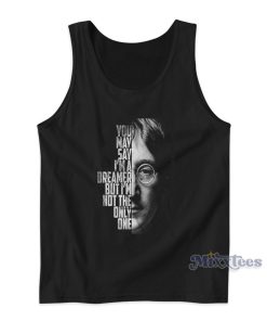 John Lennon Imagine Song Lyric Tank Top