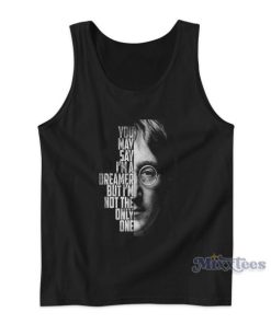 John Lennon Imagine Song Lyric Tank Top