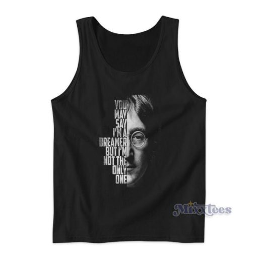 John Lennon Imagine Song Lyric Tank Top