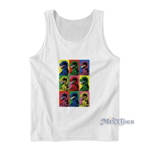 Jurassic Park Dinosaur Pop Art Steven Spielberg Tank Top