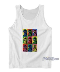 Jurassic Park Dinosaur Pop Art Steven Spielberg Tank Top