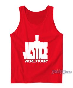 Justice World Tour Justin Bieber Tank Top For Unisex