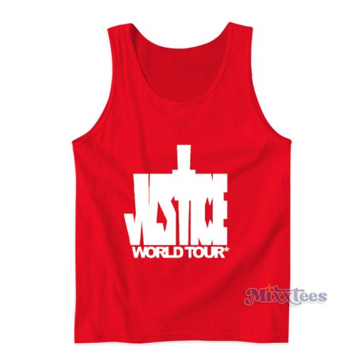 Justice World Tour Justin Bieber Tank Top For Unisex