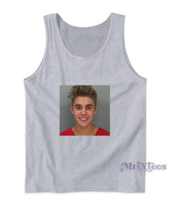 Justin Bieber Mugshot Tank Top Justin Bieber Mugshot Tank Top