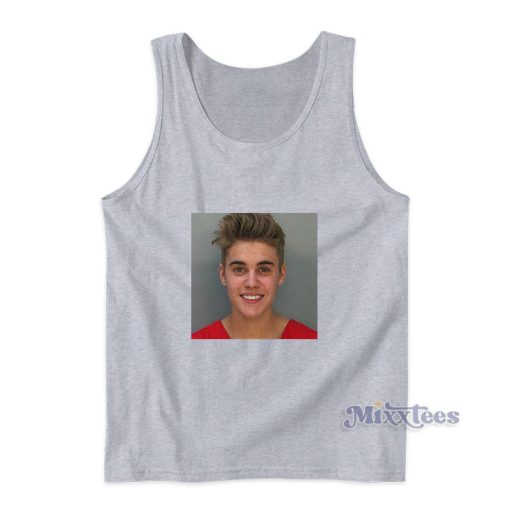 Justin Bieber Mugshot Tank Top